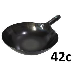 山田 工業所製 木柄付き片手中華鍋（北京鍋）用専用替え木柄 （ネジ