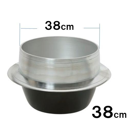 アルミ製 羽釜 38cm カンなし 30L