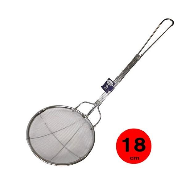 １８−８ステンレス　カス揚げ・１8ｃｍ細目（４０メッシュ）