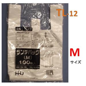 ランチバッグ　レジ袋 TL−12 Mサイズ 100枚入り 【ポリ 袋 弁当袋 角底袋】｜sp2d