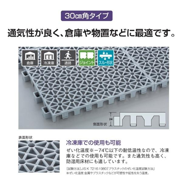 テラモト カーゴパレット 灰色 約３００×３００ （５０枚）直送品（スノコマット すのこ）