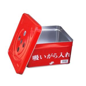 テラモト　吸い殻入れII 現場用　角型　専用缶のみ（ふたつきセット）【屋外用灰皿　喫煙所灰皿】SS2584200｜sp2d