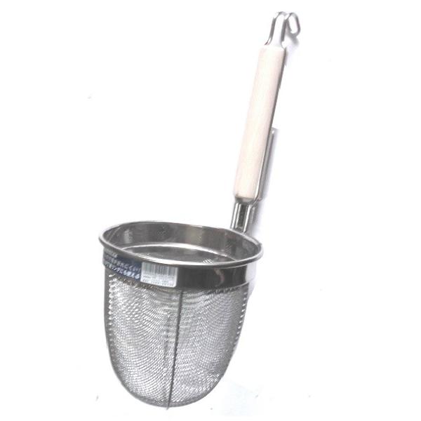 フジボシ １８−８ステンレス うどんあげ 約１４ｃｍφ　全長約３５ｃｍ【うどんてぼ うどんすくい 網...