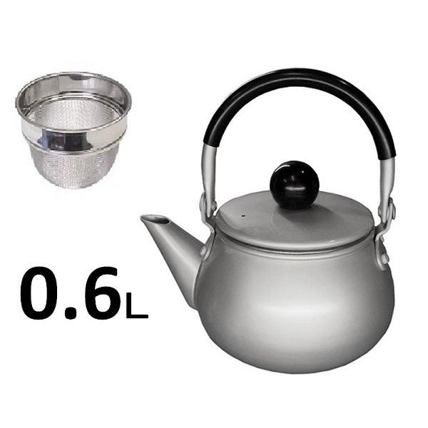 前川金属　アルミ　ドリーム急須　ツル付き　シルバー【ケトル ケットル やかん】