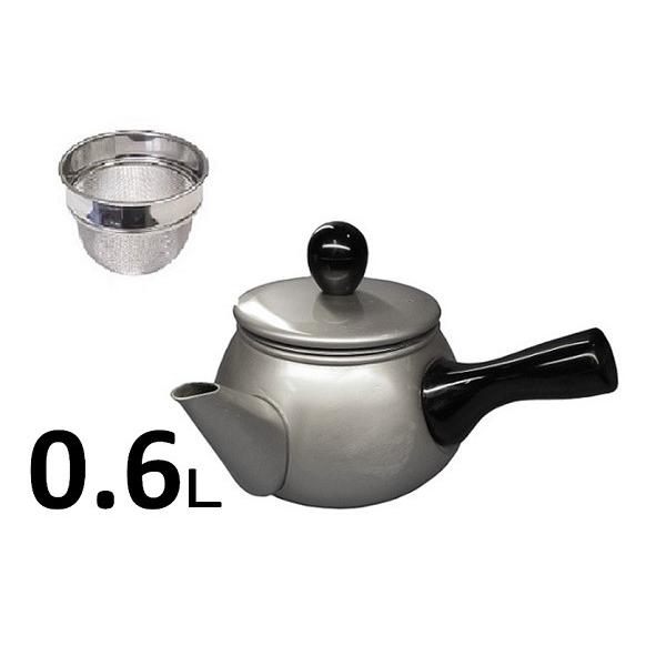 前川金属　アルミ　ドリーム急須　横手　シルバー【ケトル ケットル やかん】