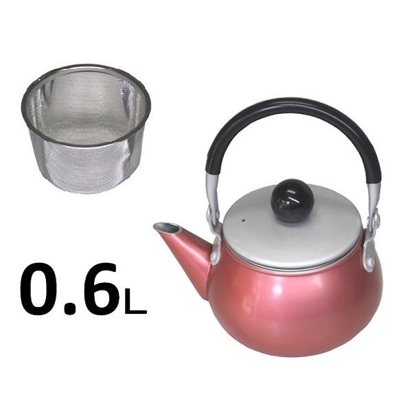 前川金属　アルミ　レインボー急須　ピンク【ケトル ケットル やかん】
