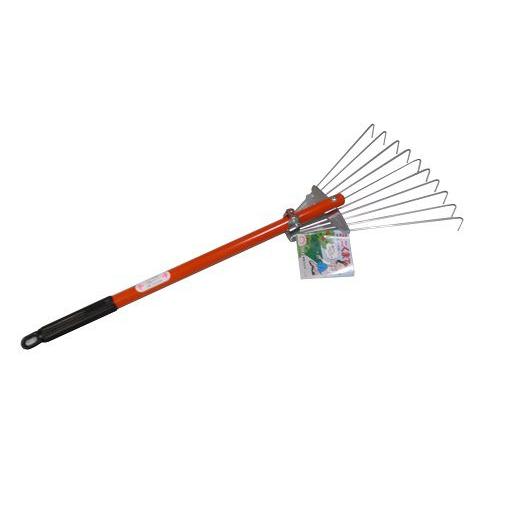 ヤツヤ　ミニスチール熊手 スライド式・丸線　【くまで】