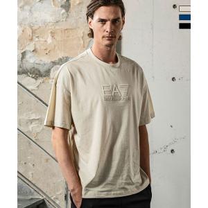 EMPORIO ARMANI EA7 イーエーセブン エンボスロゴ半袖Tシャツ メンズ