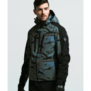 EMPORIO ARMANI EA7 イーエーセブン テクニカル スキージャケット PROTECTUM7 テクニカルファブリック STRATUM7パディング メンズ おしゃれ かっこいい ブランド