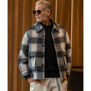 AKM Contemporary エイケイエムコンテンポラリー ウールブレンドチェックシャツジャケット メンズ おしゃれ かっこいい ブランド