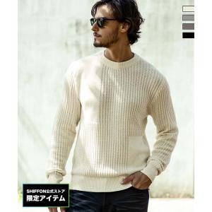 AKM Contemporary エイケイエムコンテンポラリー ブロッキング プルオーバーコットン カシミヤ ニット メンズ セーター おしゃれ かっこいい ブランド