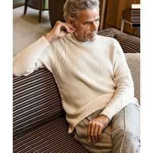 AKM Contemporary エイケイエムコンテンポラリー コットンカシミヤブロッキングアランニ...