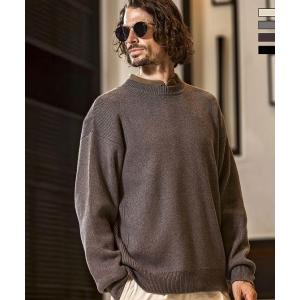 AKM Contemporary エイケイエムコンテンポラリー コットンカシミヤミラノリブクルーネックニット メンズ