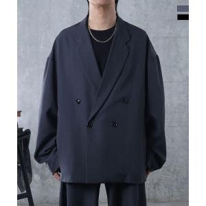 Confirm コンファーム ルーズシルエット スウィッチング ダブルテーラードジャケット ユニセッ...