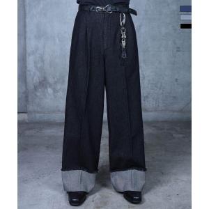 Confirm コンファーム ロールアップ デニムスラックス ユニセックス メンズ レディース おしゃれ かっこいい ブランド