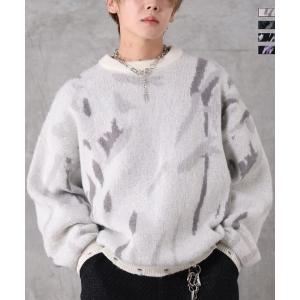 Confirm コンファーム 総柄 ジャガード ニット プルオーバー ユニセックス メンズ レディース おしゃれ かっこいい ブランド