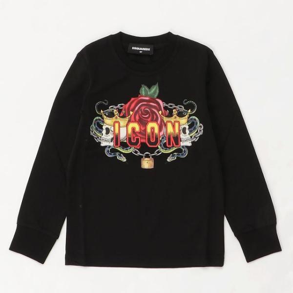 DSQUARED2 ディースクエアード ロングTシャツ 長袖 カットソー 男の子 ブランド 子供服 ...
