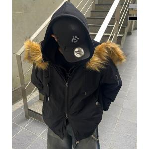 ILL'S イルズ N2-B フード ジップ ブルゾン ファー ミリタリー ユニセックス メンズ レディース