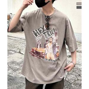 Confirm コンファーム ヴィンテージライク ピグメント加工 アメカジ風 レトロプリント アソー...