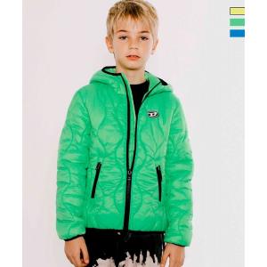 DIESEL ディーゼル ワンポイントブランドロゴフードキルティングジャケット 男の子 女の子 子供服 こども服 キッズ ブランド