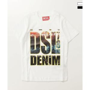 DIESEL ディーゼル ブランドロゴ半袖Tシャツカットソー 男の子 女の子 子供服 こども服 キッズ おしゃれ かっこいい かわいい ブランド