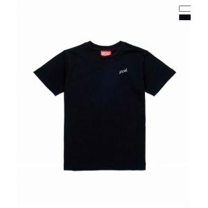 DIESEL ディーゼル ワンポイントブランドロゴ半袖Tシャツカットソー 男の子 女の子 子供服 こども服 キッズ