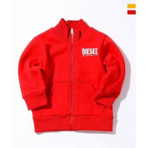 DIESEL ディーゼル ブランドロゴ ジップアップ パーカー 男の子 子供服 こども服 ベビー 赤...