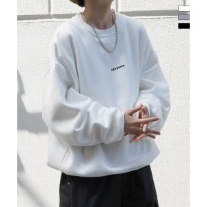 Confirm コンファーム ワンポイントロゴ フォトプリント Shadowガールプリント ビッグシルエット 裏起毛プルオーバースウェット ユニセックス ブランド