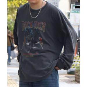 Confirm コンファーム ヴィンテージライク レトロプリント ピグメント加工 ビッグシルエット ...