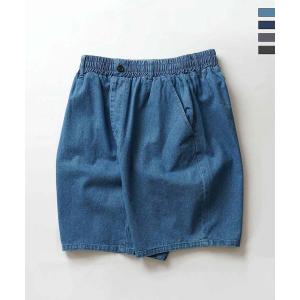 ILL'S イルズ ツイル デニム シェフショーツ イージーシェフパンツ ハーフパンツ ユニセックス...