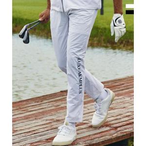 LUXEAKMPLUS リュクスエイケイエムプラス ゴルフ サイドロゴナイロンコンビベンチレーション...