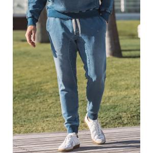 LUXEAKMPLUS リュクスエイケイエムプラス インディゴサルエルジョガーパンツ セットアップ対応 メンズ ゴルフウェア スポーツウェア GOLF