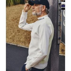 LUXEAKMPLUS リュクスエイケイエムプラス ゴルフ 軽量モックネックニット メンズ おしゃれ かっこいい ブランド ゴルフウェア スポーツウェア GOLF