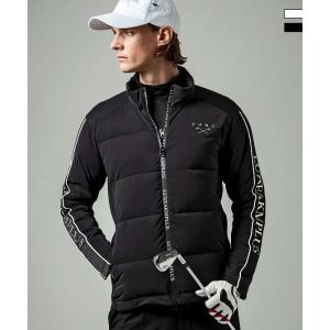 LUXEAKMPLUS×roar リュクスエイケイエムプラス ゴルフ スリーブロゴ 中綿 ブルゾン アウター ジャケット メンズ ブランド ゴルフウェア スポーツウェア GOLF