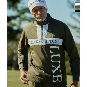 LUXEAKMPLUS リュクスエイケイエムプラス ゴルフ 軽量ハーフジップトラックジャケット メンズ ゴルフウェア スポーツウェア GOLF