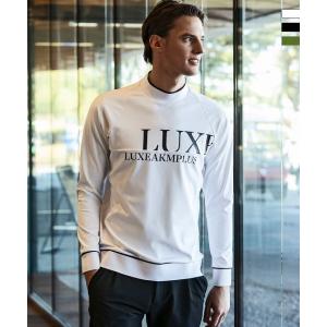 LUXE AKM PLUS リュクスエイケイエムプラス ゴルフ ラインロゴ 半袖