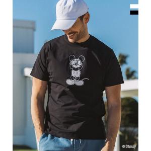 LUXEAKMPLUS リュクスエイケイエムプラス ゴルフ ミッキーマウス ハイドアンドシーク半袖Tシャツ