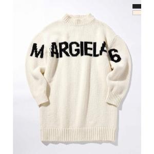 MM6 Maison Margiela エムエム6 メゾン マルジェラ ブランドロゴ 長袖 ニット ...