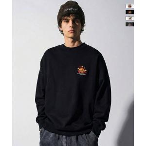 Mark Gonzales マーク ゴンザレス ワンポイントロゴ プルオーバースウェット メンズ