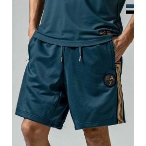 EMPORIO ARMANI EA7 イーエーセブン TRAIN SOCCER 20TH M SHORTS PLCO ハーフパンツ ショートパンツ スウェット ロゴ エンポリオ アルマーニ メンズ