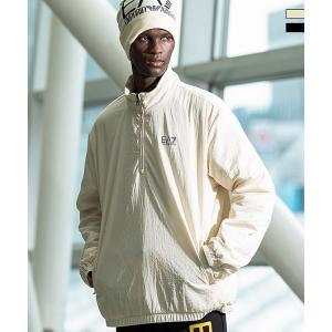 未使用★GIORGIO ARMANI★ホワイト★ヘリンボーン織★ブルゾン アルマーニ メンズ ブルゾン エンポリオアルマーニ EMPORIO ARMANI EA7