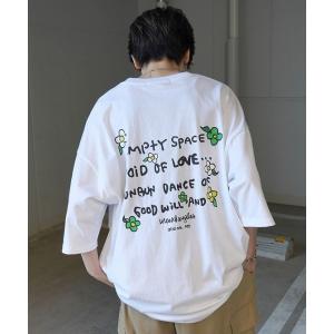 MARK GONZALES ARTWORK COLLECTION マーク ゴンザレス フロント バックプリント ワンポイント刺繍 モチーフ ビッグシルエットTシャツ
