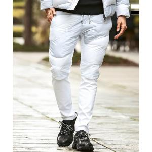 1PIU1UGUALE3 RELAX ウノピゥウノウグァーレトレ リラックス カモ柄キルティング中綿パンツ メンズ ウノピュウ ウノピュー