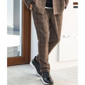 1PIU1UGUALE3 RELAX　ウノピゥウノウグァーレトレ リラックス　グレンチェックスラック...