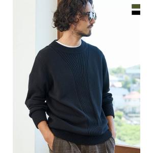 1PIU1UGUALE3 RELAX ウノピゥウノウグァーレトレ リラックス センターリブクルーネッ...