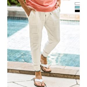 1PIU1UGUALE3 RELAX ウノピゥウノウグァーレトレ リラックス ブロックニットロングパンツ メンズ ウェア ウノピュウ ウノピュー