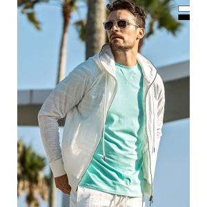 1PIU1UGUALE3 RELAX ウノピゥウノウグァーレトレ リラックス ランダムハウンドトゥースジャガードパーカー セットアップ対応 メンズ ウノピュウ ウノピュー