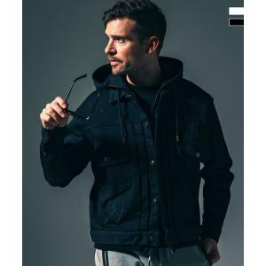 1PIU1UGUALE3 RELAX × Mark Gonzales ウノピゥウノウグァーレトレ リラックス アップリケジョグデニムジャケット メンズ ウェア ウノピュウ ウノピュー