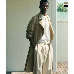 1PIU1UGUALE3 RELAX ウノピゥウノウグァーレトレ リラックス ワイドラペルトレンチコ...