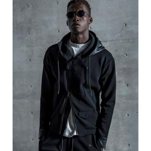 1PIU1UGUALE3 RELAX ウノピゥウノウグァーレトレ リラックス バイカーテックフーディー メンズ セットアップ対応 ブランド ウェア ウノピュウ ウノピュー